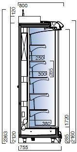 för multiplexing mellom reolene /st 1430 Paneler for multiplexing med avdeler i enkelt glass /st 5820 Pin pack