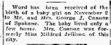 daughter J N 10 Jan 1931 pg 5 Churchill Donald and Dorothy H 23 Dec 1930 2 Jan 1931 pg 2 Clapper Harold Junior