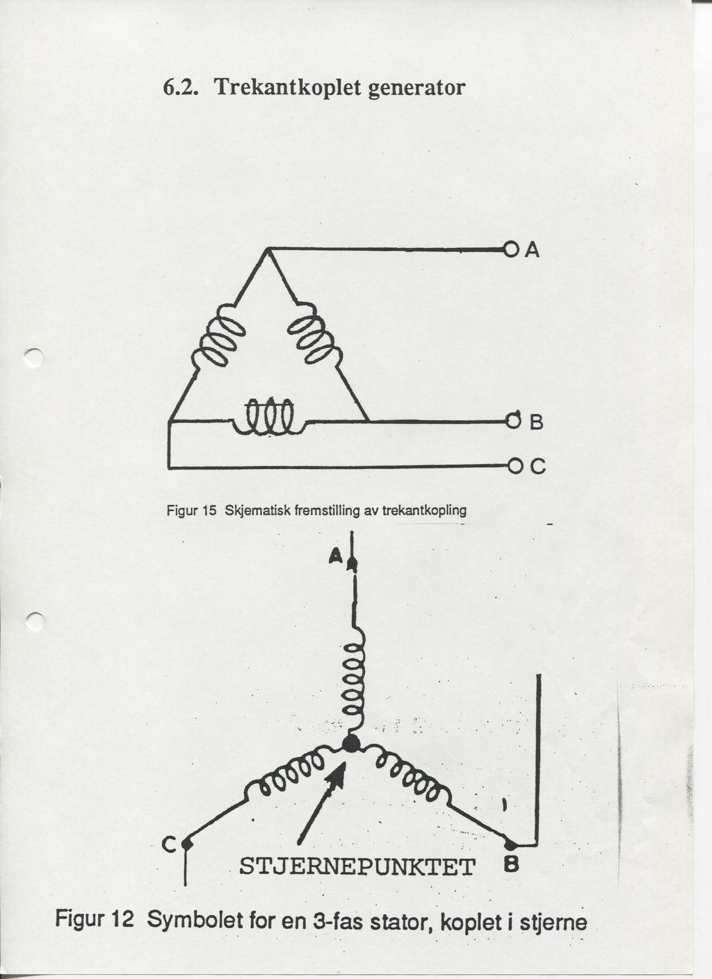 6.2. Trekantkoplet generator STJERNEPUNKTET B