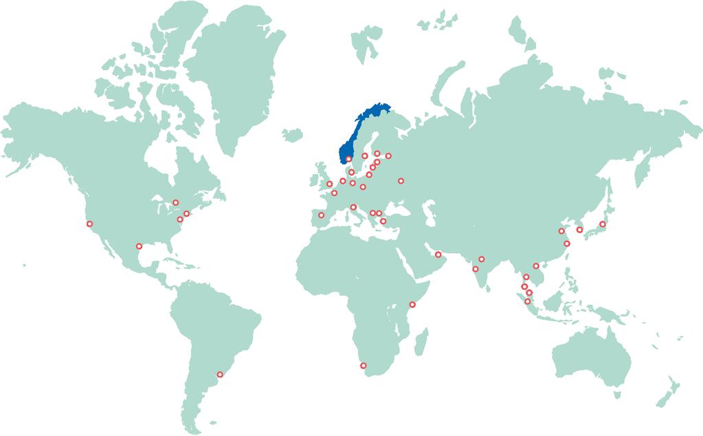 Vi har kontor i alle