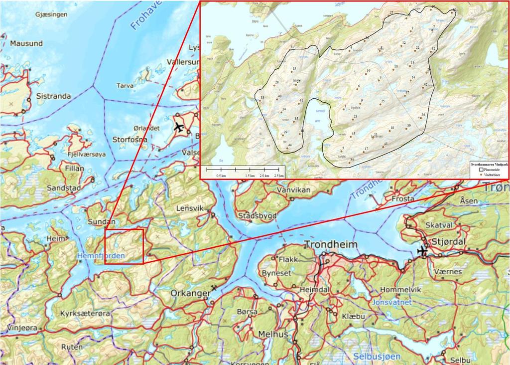 1. Generell informasjon 1.1 Om vindkraftverket Njordr AS skal søke om konsesjon for Svarthammaren Vindkraftverk.