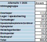 I utviklingsplanen for Helgelandssykehuset fra 2014 er denne problemstillingen analysert ordentlig, ned til vaktplaner og bemanningskrav.