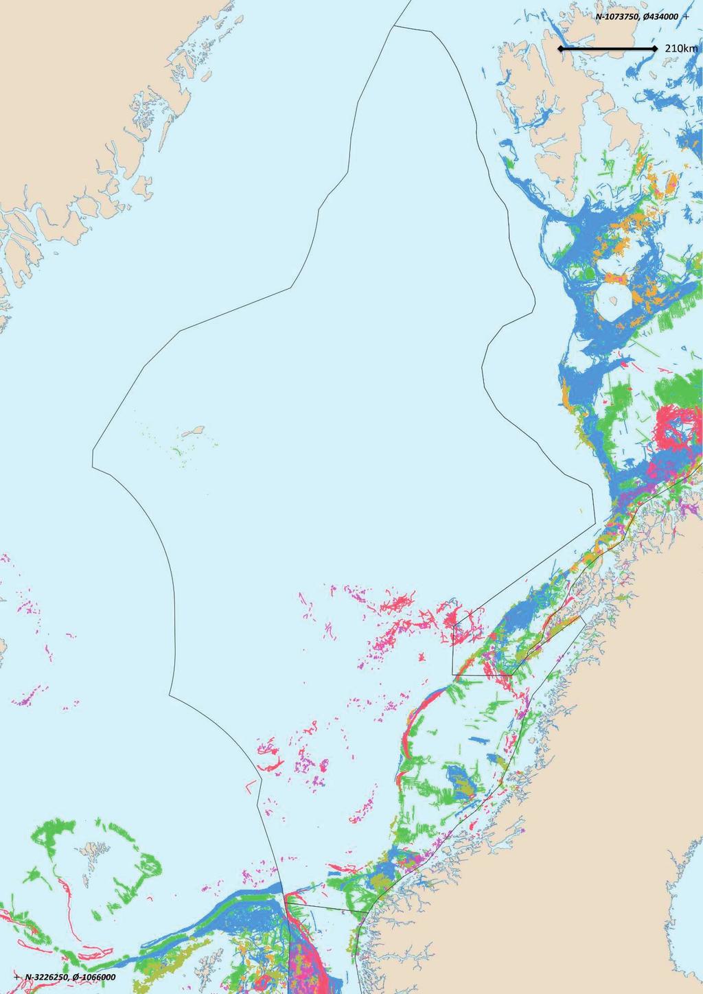Kilde: Fiskeridirektoratet utvalgte viktige arter for norske fartøy i Norskehavet i perioden 2013 2017 har variert mellom 494 845 tonn i 2016 og 678 803 tonn i 2017.