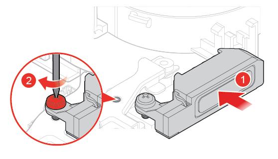 . 2. Fjern lagringsstasjonen eller PCI Express-kortet. Se «Bytte ut lagringsstasjonen» på side 26 eller «Bytte ut PCI Express-kortet og PCI Express-kortadapteren» på side 29. 3.