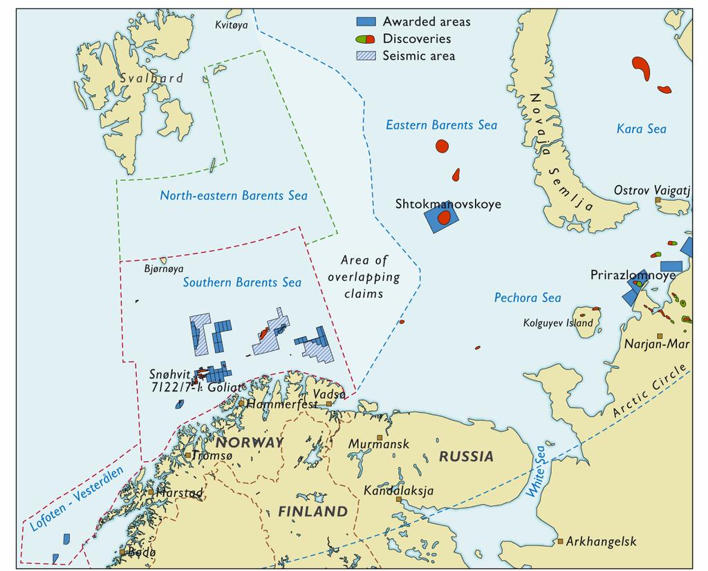 Norsk og russisk del av