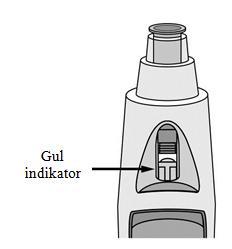 Figur 8 4. Etter injeksjonen Bruk en bomullsdott eller litt gasbind Det kan komme en dråpe blod eller væske på injeksjonsstedet. Dette er normalt.