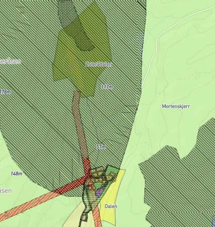 Nesten hele planområdet er innenfor kommuneplanens støysone, derfor var det nødvendig med