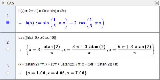 .4. Funksjonen h er gitt ved h cos sin 0, 0 a) Finn nullpunktene til h grafisk og ved bruk av CAS.