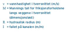 Vedlegg 5 Formelark (2 sider) Formler i vann og avløp.