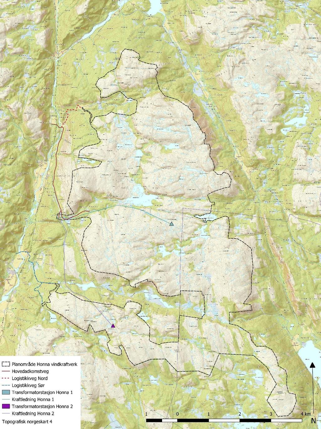 6 BESKRIVELSE AV TILTAKET 6.1 Lokalisering Tiltaket er lokalisert i Åseral og Evje og Hornnes kommuner, i Aust- og Vest-Agder fylker.