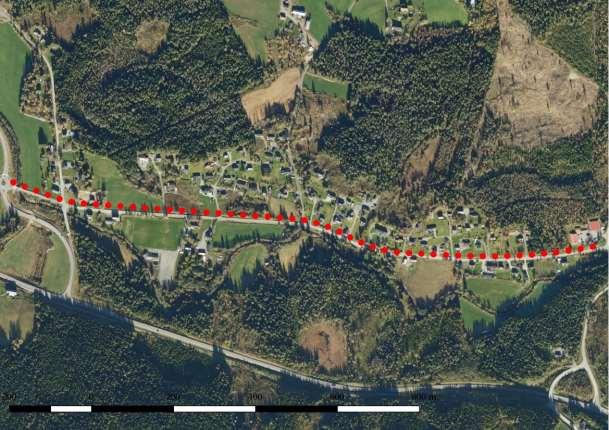 GS5 ODNESVEGEN BYBRUA TIL TOBRU Nærmiljø og friluftsliv Middels Stort positivt + + + Kommentar: Varde idrettsplass ligger på strekningen, og er et viktig aktivitetsområde for nærmiljøet.