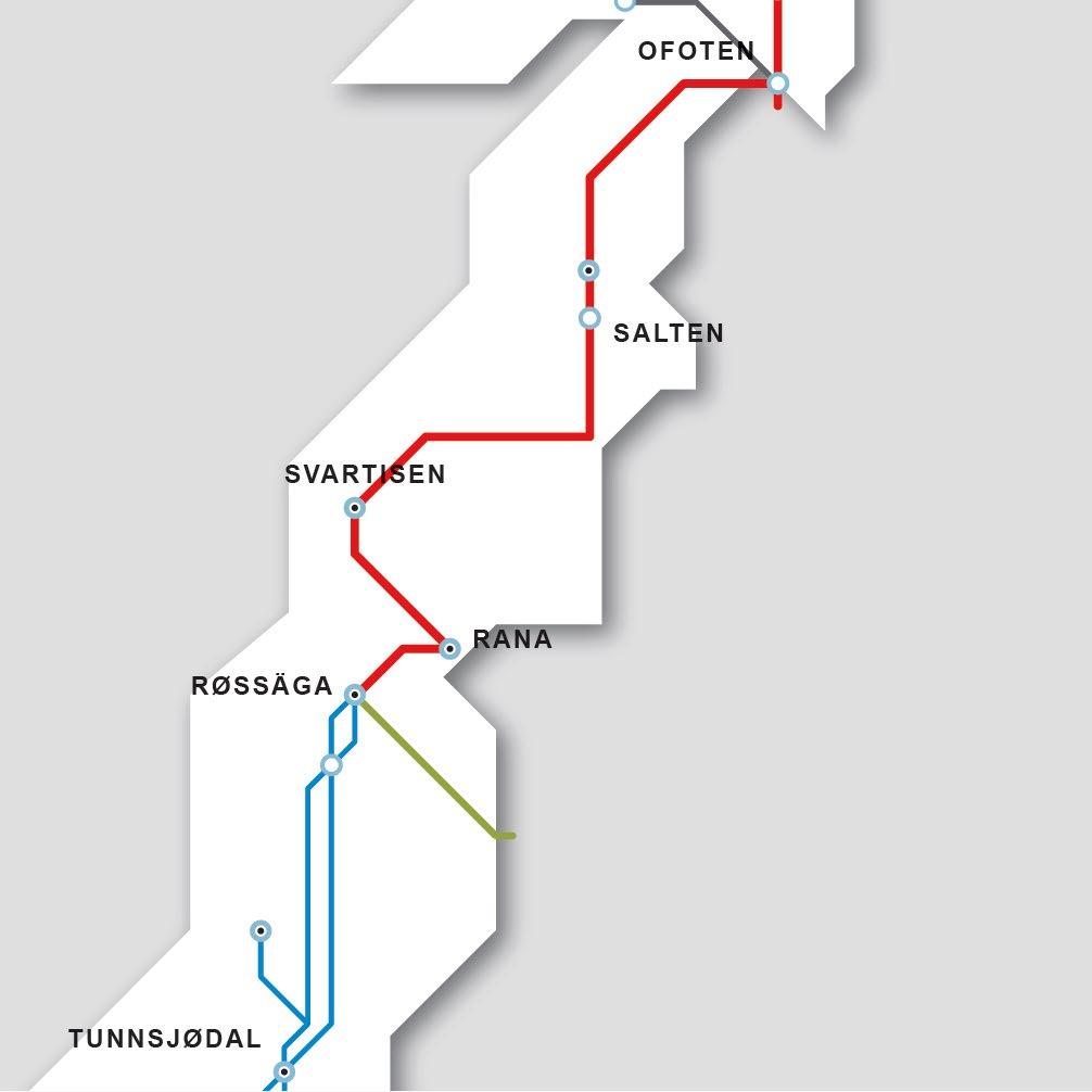 Lavere priser i Nord- enn Midt- og Sør-Norge mot 2025 Forventer økt flaskehals ut av Nord-Norge I tillegg bidrar forhold på nordisk nivå til lavere priser nord enn i sør Prisene