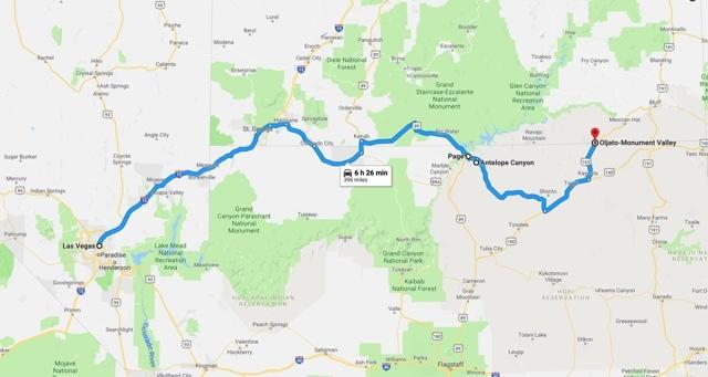 AMCAR SEMA TOUR 5. - 18. NOVEMBER 2019 Lørdag 9. november - Antelope Canyon Las Vegas - Page (Antelope Canyon) Antelope Canyon ligger like ved det lille stedet Page, helt nord i Arizona.
