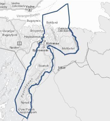 2.1. Vannområdet vårt Pasvik vannområde ligger i sin helhet innenfor Sør-Varanger kommune. Tabell 1 Vannforekomster i vannområdet. Vassdragene og kystområdene er delt inn i vannforekomster.