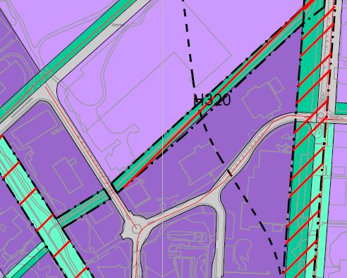 Forslag 3: Bredde på blågrønn struktur G139 og G2 er tilpasset tomtegrenser. Hensynssone flom er tilpasset ny bredde på blågrønn struktur.