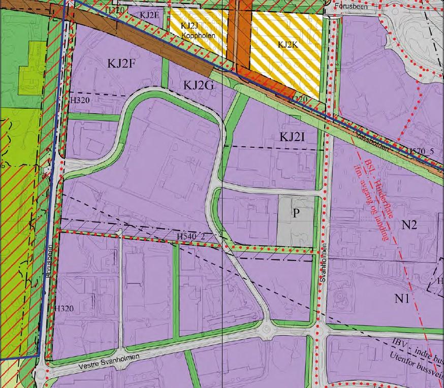 Forslag 4: Det foreslås at grønnstrukturene i planforslaget skal være i privat eie.