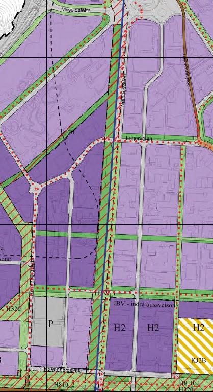 Forslag 7: Formål blågrønn struktur- framtidig under høyspentledning utgår, og erstattes av formål