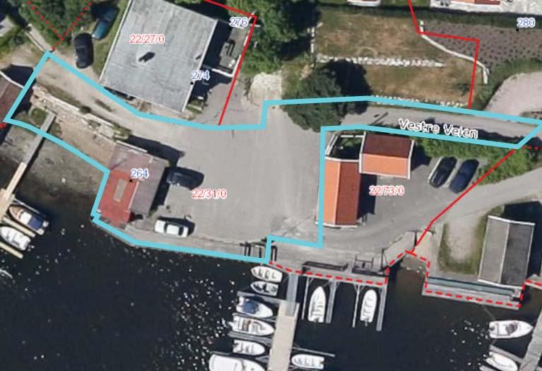 7.7 Bølingshavn I Bølingshavn er kommunen eier av gnr/bnr 22/31. Eiendommen er på 795 m².