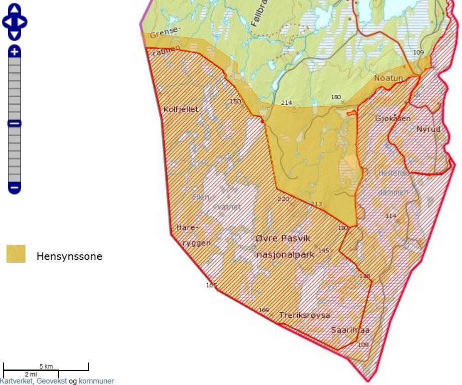 Sak 35/2015 Rullering forvaltningsplan-konkretisering av hensynssoner Sør-Varanger kommune er i ferd med å rullere kommuneplanens arealdel.
