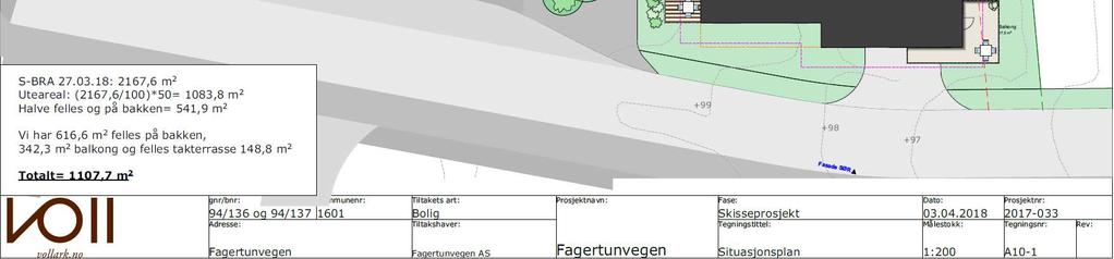 1 Eksisterende situasjon Det ligger en Ø150 mm SJG vannledning fra 1949 i Fagertunvegen fra VK32398 i Byåsveien til VK32627 i Aunevegen. Vannledningen forsyner Åsveien skole.