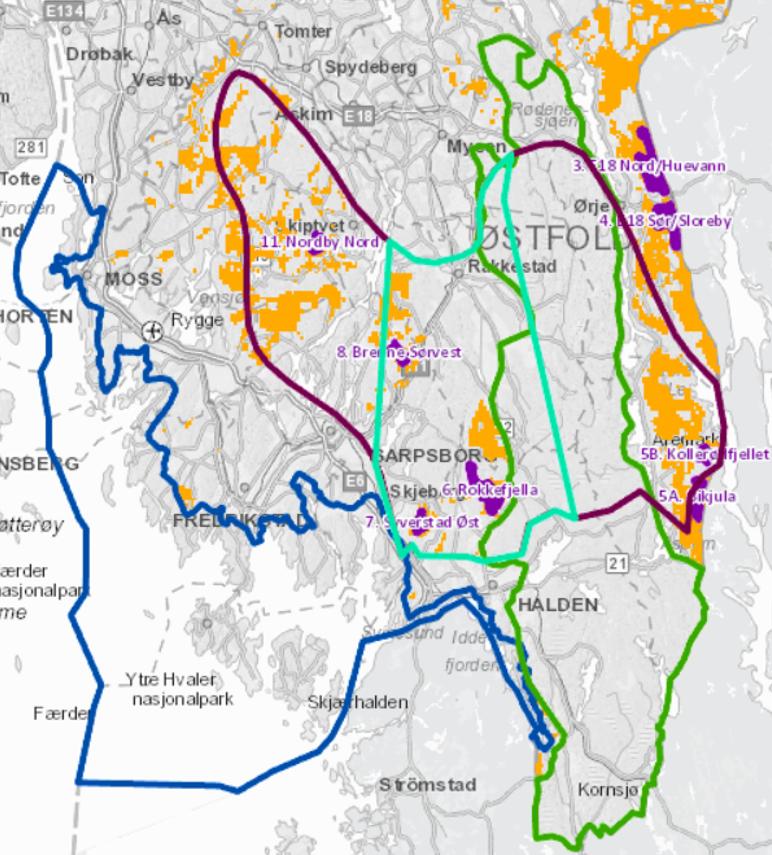 Østfold er et lite, tett befolket fylke med et for sterkt arealpress til å tåle store vindkraftanlegg uten at vesentlige verdier for befolkning, landskap og natur går tapt.