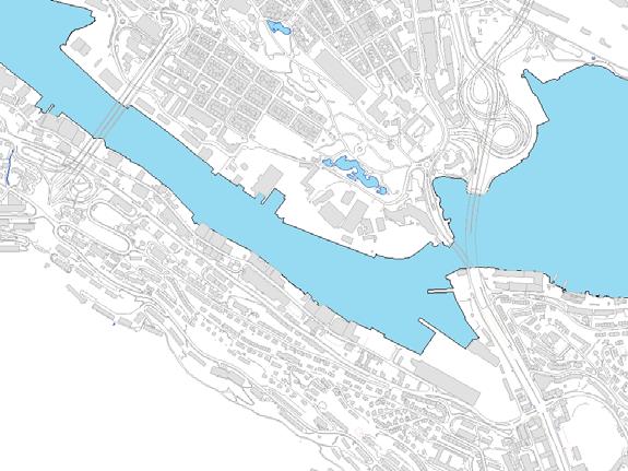 5. ALTERNATIVE LØSNINGER 5.1. Trafikale tiltak på Danmarksplass 5.1.1. Hovedgrep Ett av hovedformålene med å etablere vegforbindelsen gjennom Solheimsviken, er å kunne øke kapasiteten i Danmarksplasskrysset.