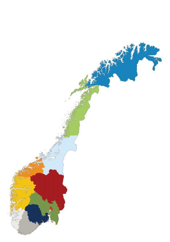 Norge får nye regioner Regionreform Fiskerihavner Kjøp av FOT-ruter SAMS kompetanse til fylkene Større enheter og