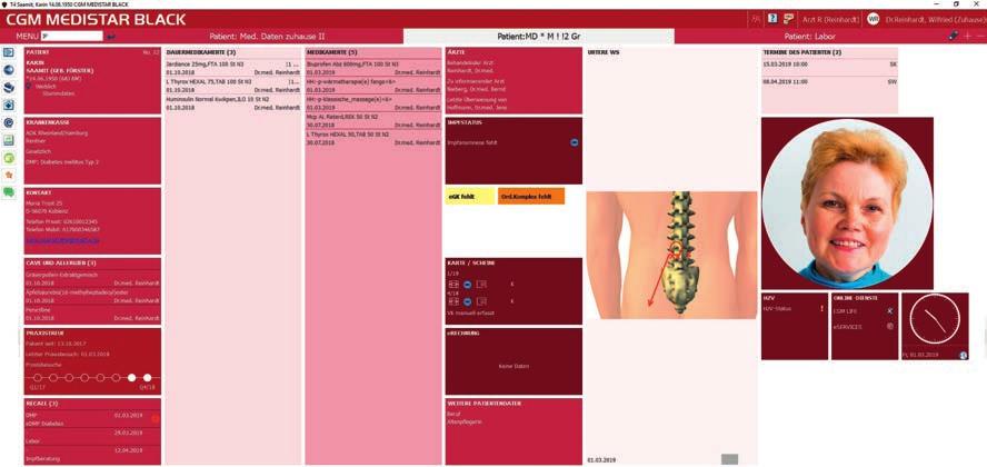 Der Patient das letzte Mal in der Sprech- im Rahmen von Disease-Manage- stunde? Wie sind die aktuellen Labor- ment-programmen (DMP) viele Men- werte? Solche Informationen kann der schen mit Diabetes.