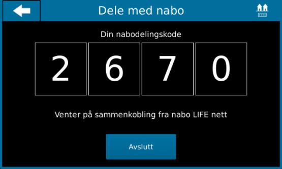 Meny: Nabovarsel Nabovarslings-funksjonen åpner for å motta ALARMER fra et annet FlexiBlink LIFE-system og for å dele varsler i ditt FlexiBlink LIFE-system til et annet system.