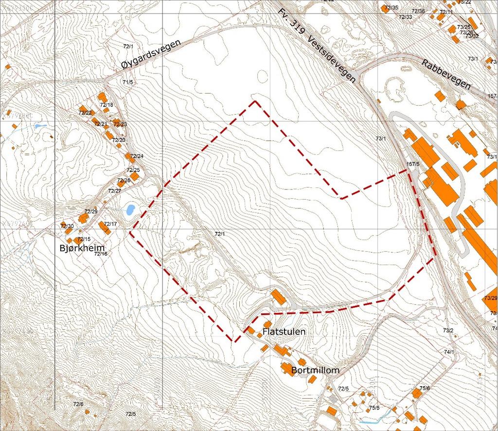 Planområdet dekker et areal på ca. 139 daa.