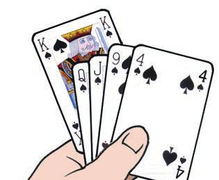 I spill uten trumf, grand (T), er det smart å spille ut sin lengste farge. Med mange kort i en farge er det god sjanse for at spillefører og blindemann har få.