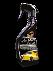 ULTIMATE QUIK WAX Meguiar s Hydrophobic Polymer Technology er nå også tilgjengelig i Spray Wax. Ultimate Quik Wax er den perfekte løsning for vedlikehold av lakk-beskyttelsen mellom voksing.