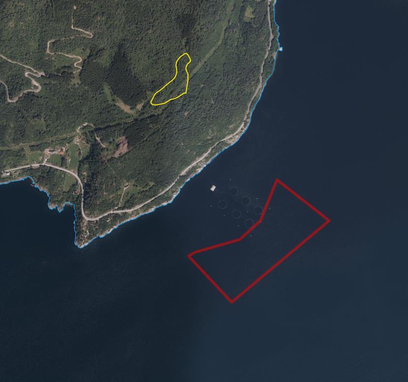 fiske, ferdsle, natur- og friluftsområde Det er lokalisert oppdrettsanlegg ved Tveitnes i dag.