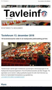 Tavleforeningens medlemssystem og MIN SIDE funksjonen er i 2018 oppgradert til å tilfredsstille alle myndighetskrav i personverndirektivet det såkalte GDPR-direktivet.