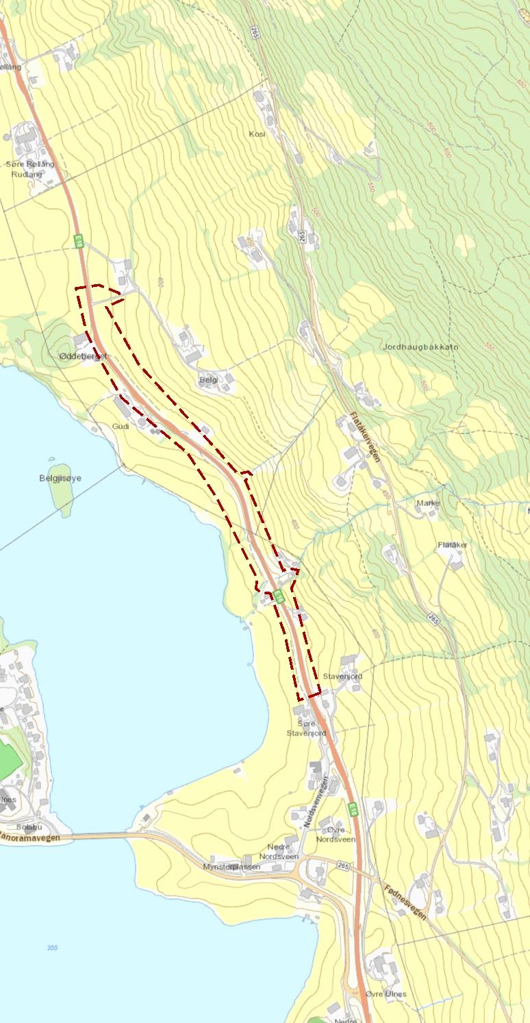 0,25 0 0,13 0,25 Kilometers Utskrift fra InnlandsGIS