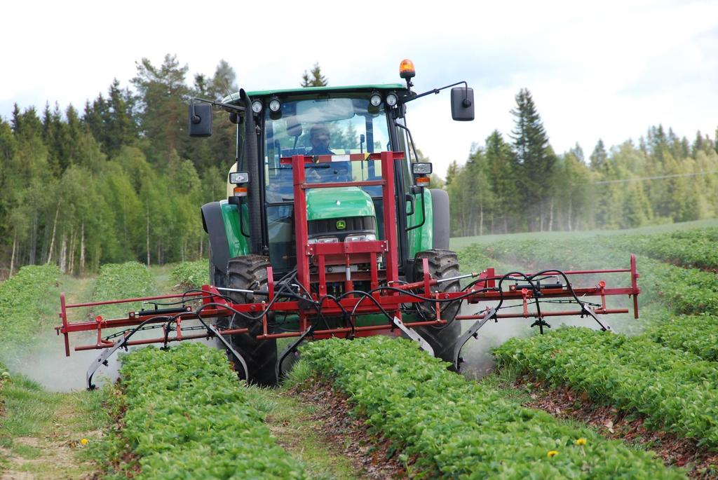 Sprøyteteknikk jordbær Sprøytevæska må