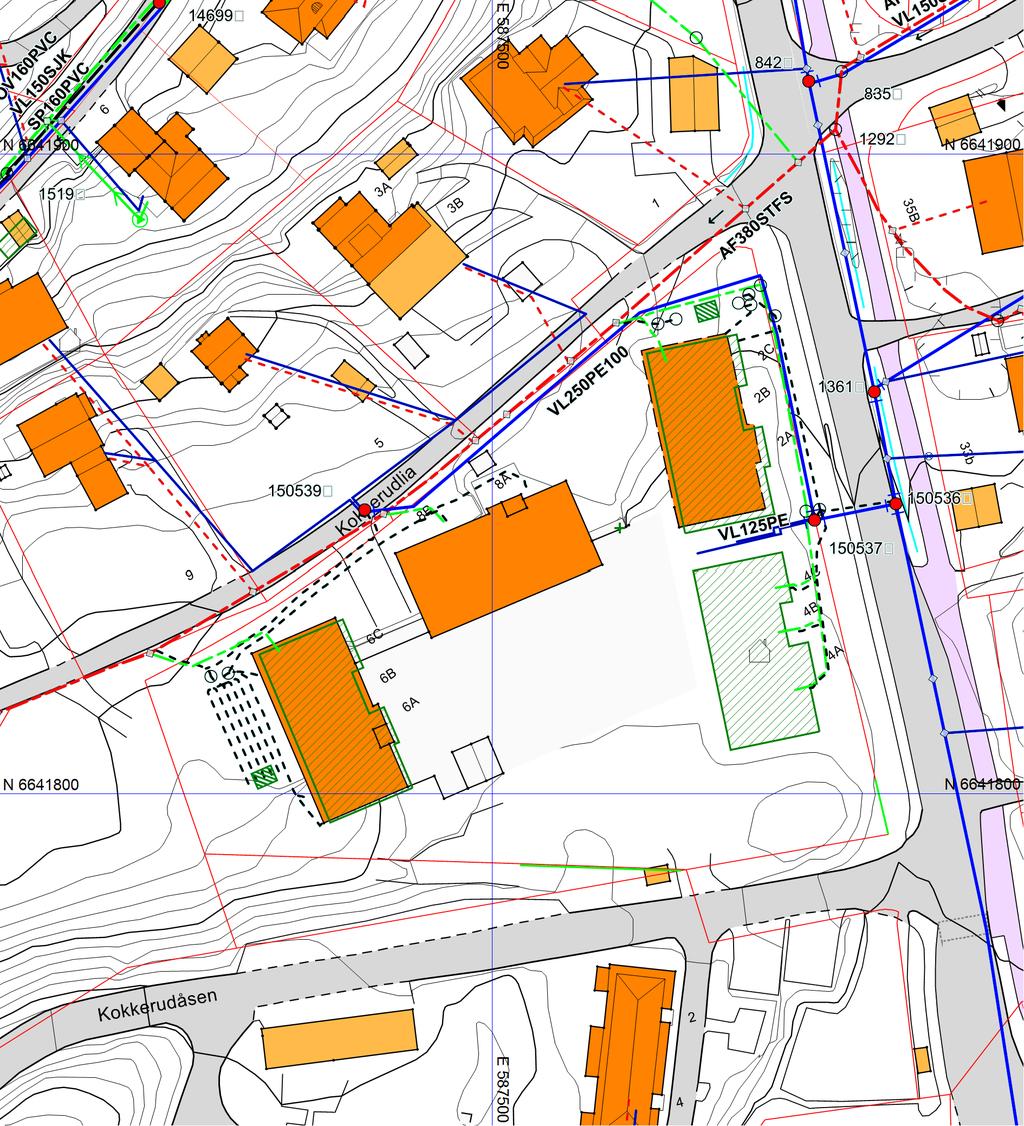 VAledninger Bærum kommune Eiendom: Adresse: Dato: Målestokk: 241/0/4 Kokkerudlia 4C 01.02.