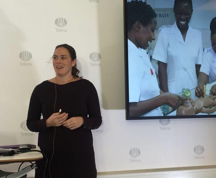 Karoline Linde, Lærdal Global Health AS presenterer norsk