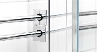 Gustavsbergs dusjer er utstyrt med smarte detaljer som forenkler installasjon og renhold.