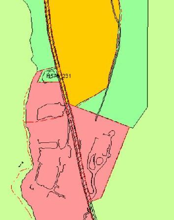Side 2 av 7 Figur 2: Utsnitt fra kommuneplanens arealdel viser at eiendommen er satt av til offentlig/ privat tjenesteyting, mens området nord for tomten der utvidelsen er planlagt er avsatt til