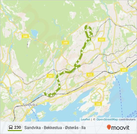 Retning: Østerås 20 stopp VIS LINJERUTETABELL Engervannet Halvorsens vei, Oslo Blommenholm Skole Bjerkåsen 1, Oslo Milesten Gamle Drammensvei 161, Oslo Stasjonsveien Gamle Drammensvei 143C, Oslo