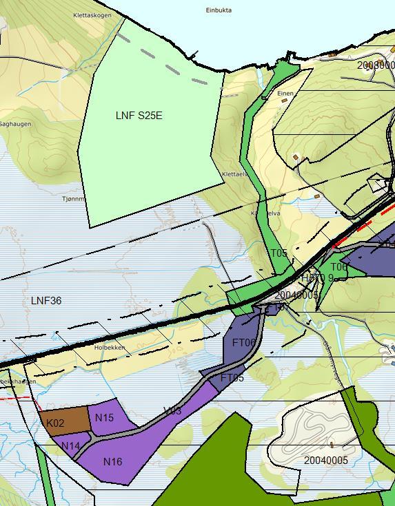 Begrepforståing/lesing av kart: Reine LNF-områder (landbruk, natur og friluftsliv) er ikkje viste (med farge) i kartet som ligg på nett ( /høringer). LNF-s er viste med lysegrøn farge.