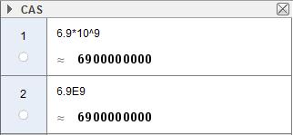 Tall på standardform i GeoGebra I GeoGebra bruker vi kommandoen «Standardform[ <Tall> ]» eller «Standardform[ <Tall>, <Gjeldende siffer> ]» for å skrive et tall eller regneuttrykk på standardform.