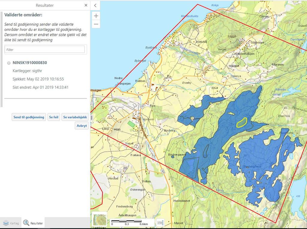 NiNapp gjør ingen kontroller av overlapp mens du arbeider med naturområdene, så du kan ha overlapp som du ikke er oppmerksom på.