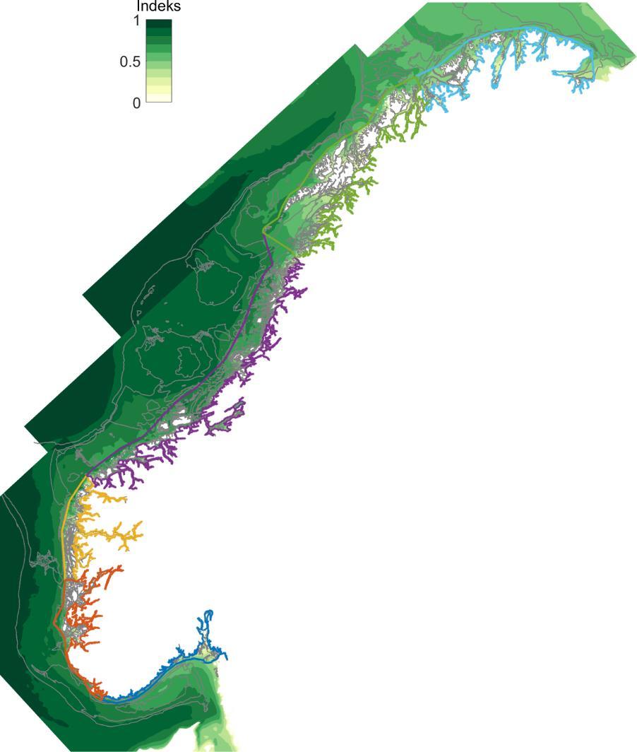 Taredyrking langs Norskekysten Broch OJ, Alver MO, Bekkby T, Gundersen H, Forbord S, Handå A, Skjermo J, Hancke K. 2019. The Kelp cultivation potential in coastal and offshore regions of Norway.