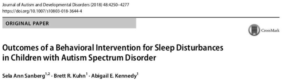 BEDTIME FADING WITH RESPONSE COST Intervensjon foreldre gjennomfører 3 tidligere studier som har vist lovende resultater Involverer å utsette tid for soving til senere tidspunkt, samt å ta barnet ut