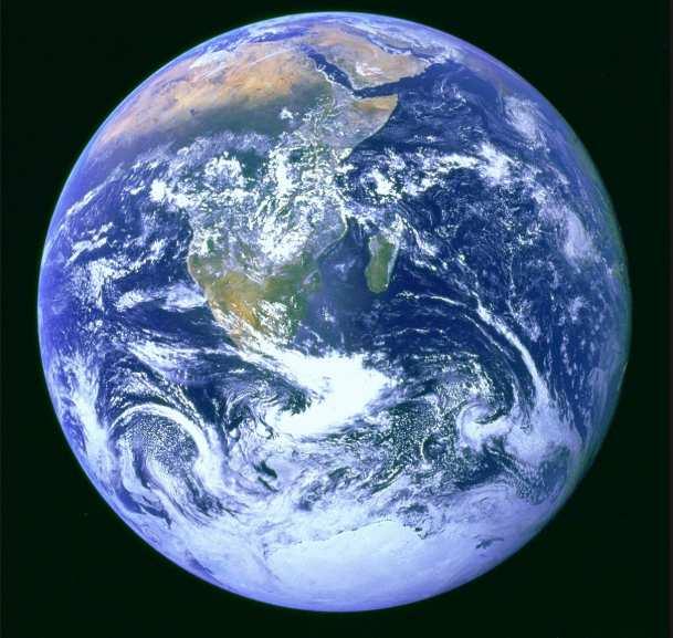 «Den blå planeten» Jorda består av rundt 70 %
