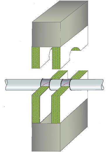 Detaljtegninger FR RØRSTRUPER STÅLRØR BRANNMOTSTAND EI 60 C/U (E 180) STÅLRØR BRANNMOTSTAND EI 60 C/U (E 240) 2400mm bredde og 2400mm bredde og 1200mm høyde 100mm tykk 1200mm høyde 100mm tykk Ø165mm