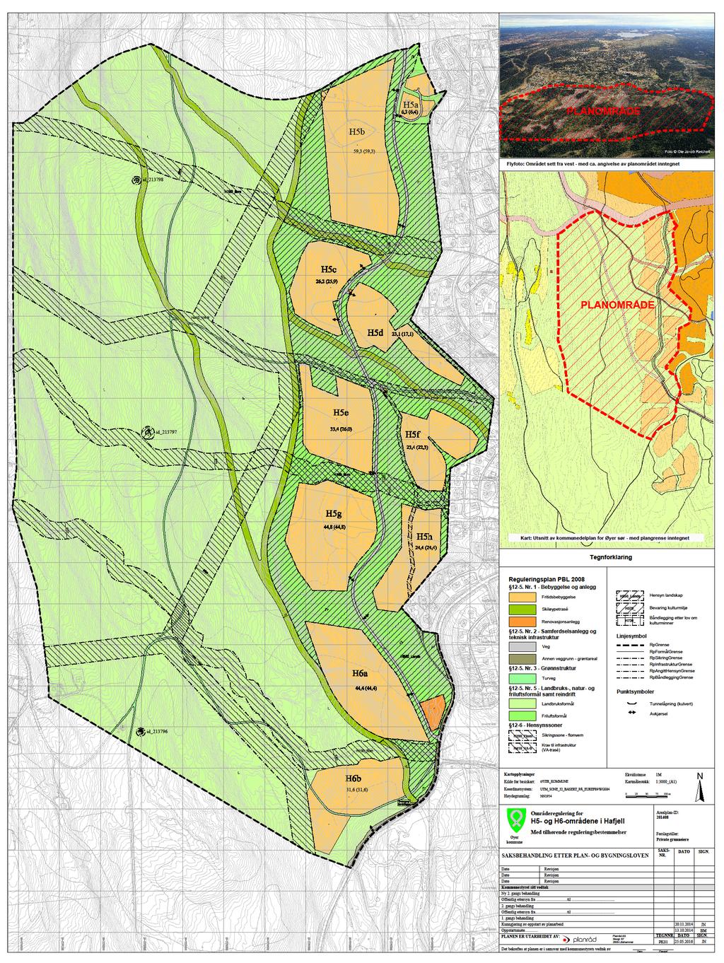 Planforslaget: Plankartet viser foreslått arealbruk og juridisk avgrensning av planområdet.