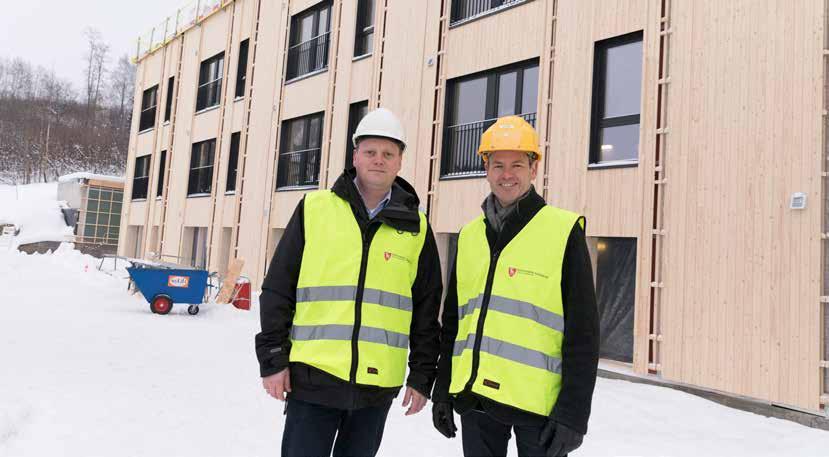 Byggingen av de nye omsorgsboligene på Tømmerli var i rute i januar. 26 nye leiligheter sto klare ved årsskiftet.